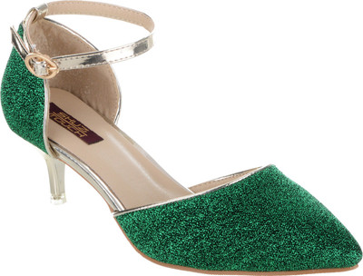 

Shuz Touch Women GREEN Heels
