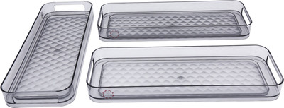 

Jaypee plus Slimline Clear Cup Tray Serving Set(Pack of 3)