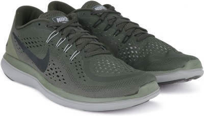 Nike FLEX 2017 RN Running Shoes For Men(Green) 1