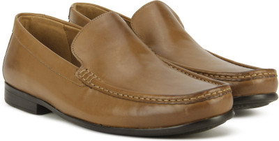 

Clarks Claude Plain Tan Leather Slip On For Men(Tan