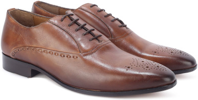 

Hush Puppies ELAN OXFORD Lace Up For Men(Brown, Tan