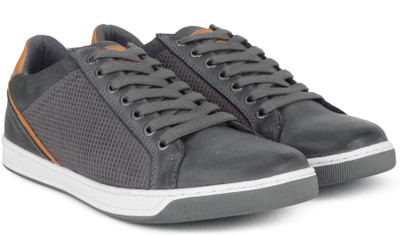 

Steve Madden Sneakers For Men(Grey, Orange, Grey leather