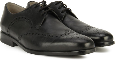 

Clarks Lace up For Men(Black, Black leathe
