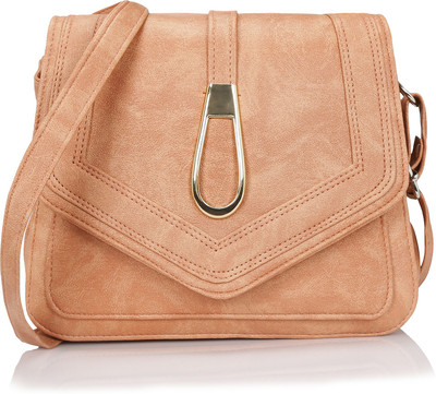 

Kleio Women Casual Pink PU Sling Bag