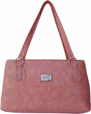 

ALIVE Women Casual Orange Leatherette Shoulder Bag