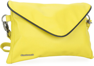 

Fastrack Women Casual Green PU Sling Bag
