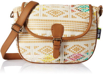 

Kanvas Katha Women Casual Tan Satin Sling Bag