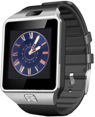 KLIKX DZ09 Smart Watch Smartwatch(Silver Strap Regular)