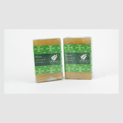 

vherbs Handcrafted Neem Soap - Pack of 2(200 g, Pack of 2)