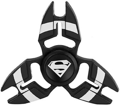 

SANJARY GOOD QUALITY HYBRID METAL BEARINGS TRI-SUPERMAN SPINNER (BLACK)(Black)