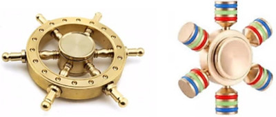 

SANJARY HIGH QUALITY SMOOTH METAL MADE SPINNER SET OF 2(Multicolor)