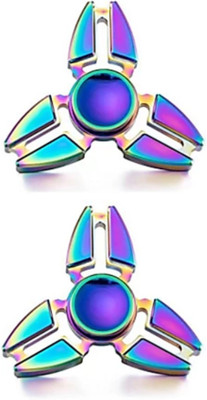 

SANJARY SUPREME QUALITY HIGH SPEED SUPER SMOOTH METAL MADE TRI-RAINBOW SPINNER (MULTI-COLOUR)(Multicolor)