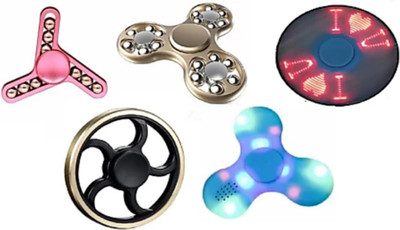 SANJARY SPECIAL EDITION SET OF 5 METAL MADE SPINNER (MULTI-COLOUR)(Multicolor)