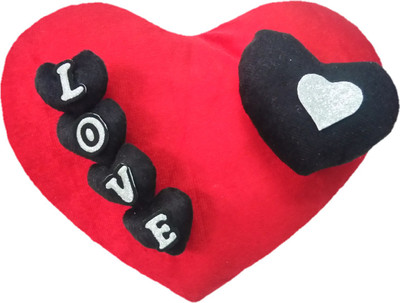 

Aparshi (Combo pack of 5) Adorable heart cushion stuffed soft toy 4DQ30 - 51 cm(Multicolor)