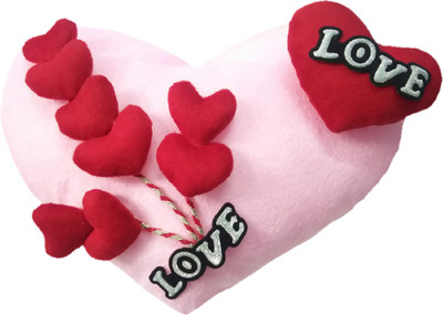 

Aparshi (Combo pack of 5) Cuddly heart cushion stuffed soft toy 4DG29 - 41 cm(Multicolor)