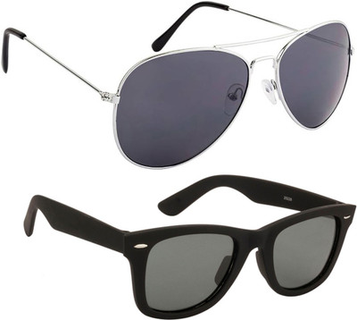 Mango People Wayfarer Sunglasses(Black) available at flipkart for Rs.199