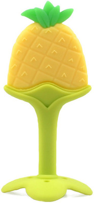 

ae Silicone Baby Teether, Fruit Shape, Baby Toys, Infants Dental Care, BPA free teether(Yellow)