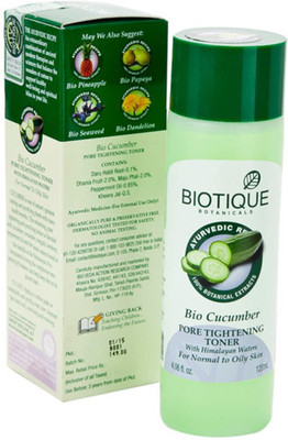 

Biotique cucumber pore tightening toner-120 ml..pack of 2(120 ml)