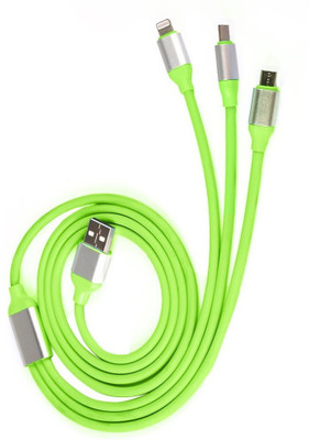 

BB4 3 IN 1 LIGHTNING 8 PIN +ANDROID+TYPE C CHARGING CABLE USB Adapter(MULTUCOLOUR)