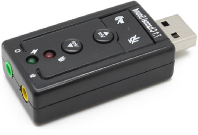 

ReTrack Virtual 7.1 Channel External USB Audio Adapter Sound Card(Black)