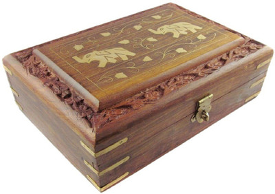 

all crafts art Jwellery box vertical Vanity Box(BRAOWN)