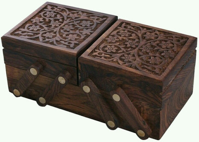 

all crafts art jwelery box venety Vanity Box(braown)