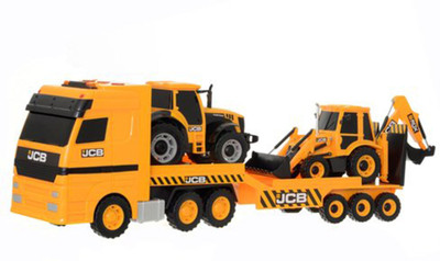 

kidoz kingdom JCB HEAVY LOAD TRANSPORTER(Yellow)