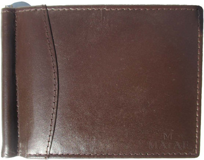 

MAtAF Men Brown Genuine Leather Card Holder(6 Card Slots)