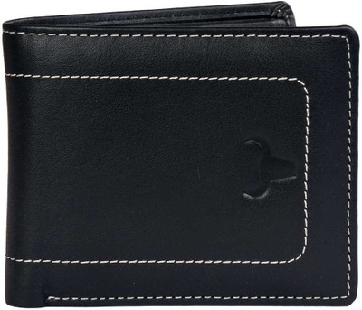 

Adams Men Black Genuine Leather Wallet(9 Card Slots)