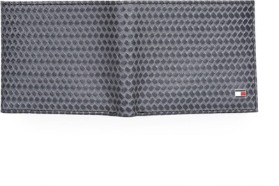 

Tommy Hilfiger Men Black Genuine Leather Wallet(8 Card Slots)
