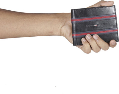 

Tommy Hilfiger Men Red, Black Genuine Leather Wallet(4 Card Slots), Wine