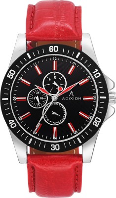 ADIXION 9523SL18 Man Stainless Steel Watch with Genuine Leather Strep Watch  - For Men   Watches  (Adixion)