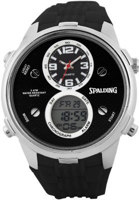 SPALDING SP-63 BLACK Watch  - For Men   Watches  (SPALDING)