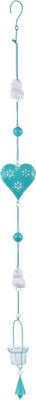 

Chumbak Owl Love Iron Windchime(46 inch, White, Blue)