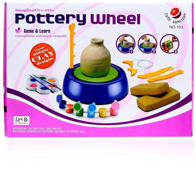 

Bubble Hut Imaginative Arts Pottery Wheel Game and Learn Educational Toy