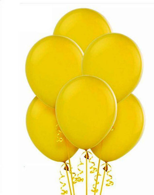 

Balloonistics Solid Yellow Premium Latex Balloon Balloon(Yellow, Pack of 50)