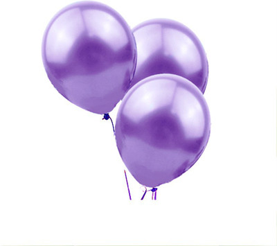 

Balloonistics Solid Metallic Lavender Premium Latex Balloon Balloon(Purple, Pack of 50)