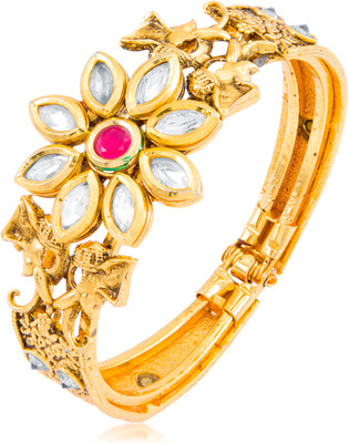 Sukkhi Alloy Cubic Zirconia Gold-plated Kada