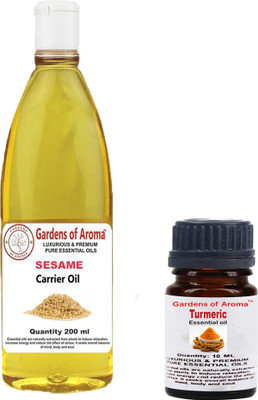 

Gardens Of Aroma Turmeric 10ml AndSesame 200ml(210 ml)
