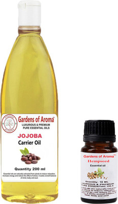 

Gardens Of Aroma Hempseed 10ml and jojoba 200ml(210 ml)