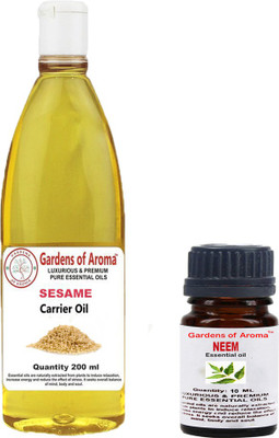 

Gardens Of Aroma Neem 10ml AndSesame 200ml(210 ml)