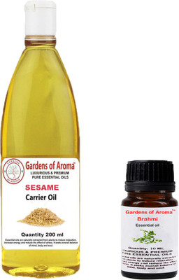 

Gardens Of Aroma Brahmi 10ml AndSesame 200ml(210 ml)