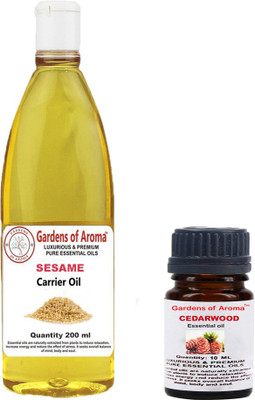 

Gardens Of Aroma Cedarwood 10ml AndSesame 200ml(210 ml)