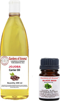 

Gardens Of Aroma Blackseed 10ml and jojoba 200ml(210 ml)