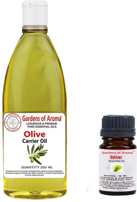 

Gardens of Aroma vetiver 10ml And Olive 200ml(210 ml)