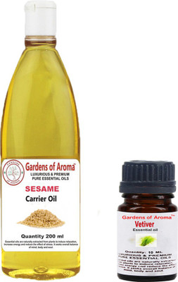 

Gardens Of Aroma Vetiver 10ml AndSesame 200ml(210 ml)