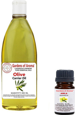 

Gardens of Aroma Amla 10ml And Olive 200ml(210 ml)