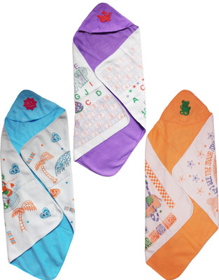 

dolphin52 Printed  Hooded Baby Blanket(Cotton, Multicolor