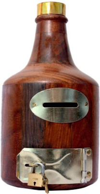 

VAS Collection Home Bottle Money bank Coin Bank(Brown)