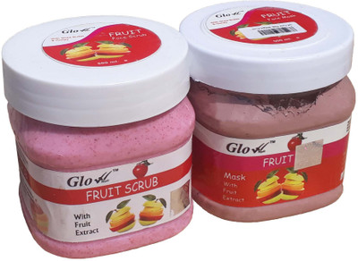 

Glow Right FRUIT SCRUB With FRUIT MASK(Set of 2)